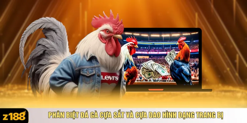 Phân biệt đá gà cựa sắt và cựa dao hình dạng trang bị